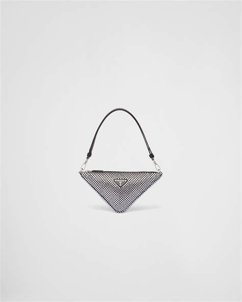 bolso prada triangular|Minibolso Prada Triangle De Piel.